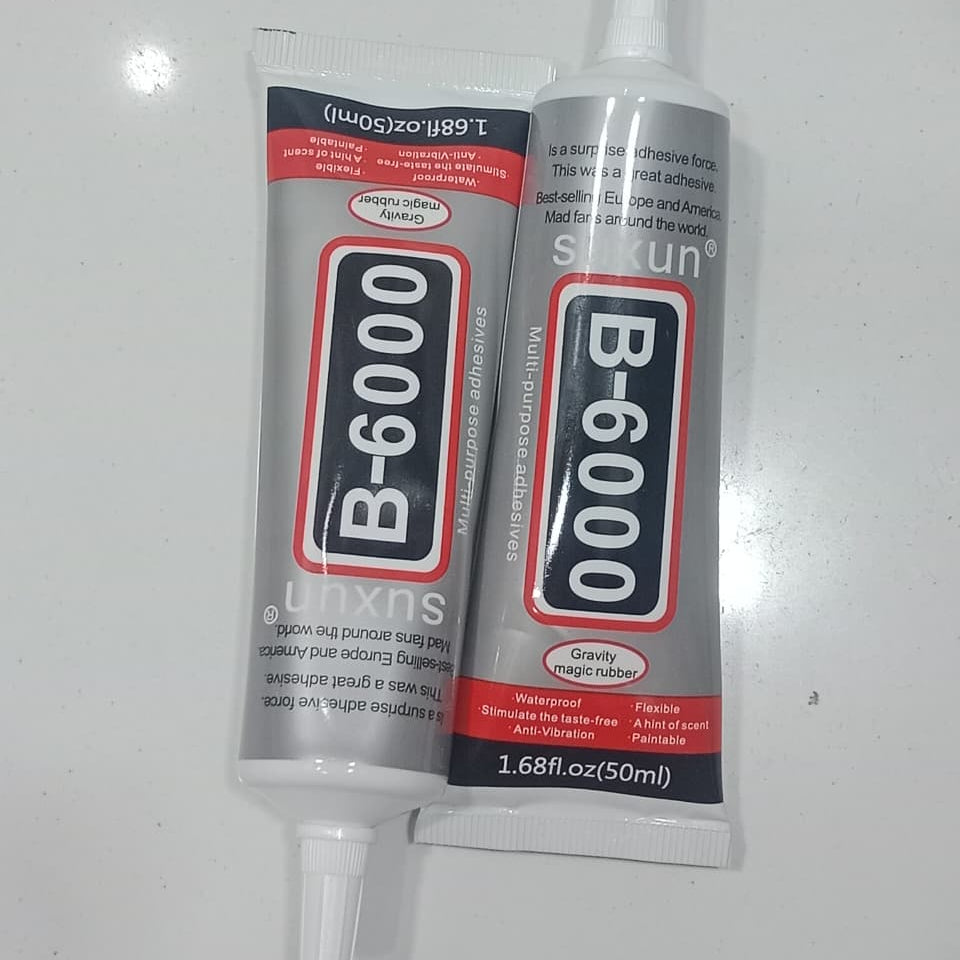B-6000 50ml Multi-Purpose Transparent Adhesive Glue – Jewelry, Craft & DIY